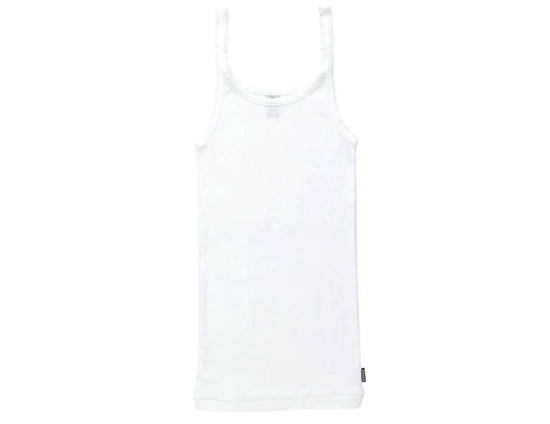 Bonds Girls Teena Singlet 1 Pack - White - Outlet Shop For Kids