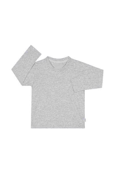Bonds Kids Long Sleeve Crew Tee - New Grey Marle - Outlet Shop For Kids