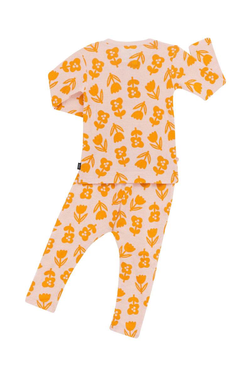 Bonds Kids Long Sleeve Waffle Sleep Set - Topsy Turvy Tulip - Outlet Shop For Kids