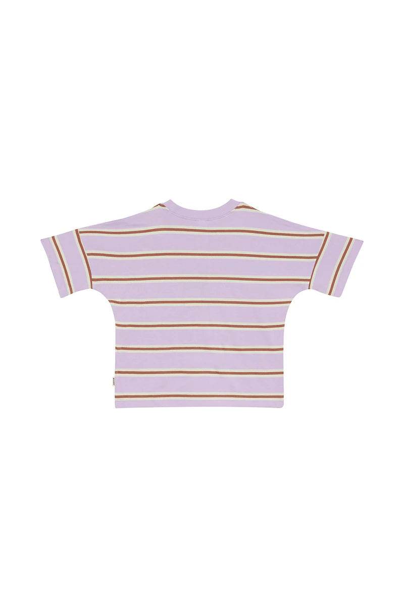 Bonds Kids Short Sleeve Crew Tee - Bonds Triple Stripe Lilac - Outlet Shop For Kids