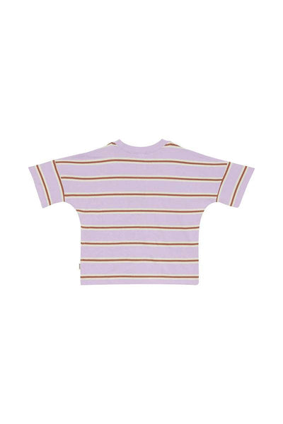 Bonds Kids Short Sleeve Crew Tee - Bonds Triple Stripe Lilac - Outlet Shop For Kids