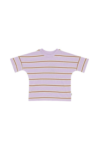 Bonds Kids Short Sleeve Crew Tee - Bonds Triple Stripe Lilac - Outlet Shop For Kids