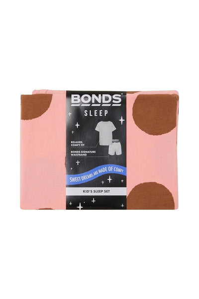 Bonds Kids Tee Sleep Set - Playful Spots Pink - Outlet Shop For Kids