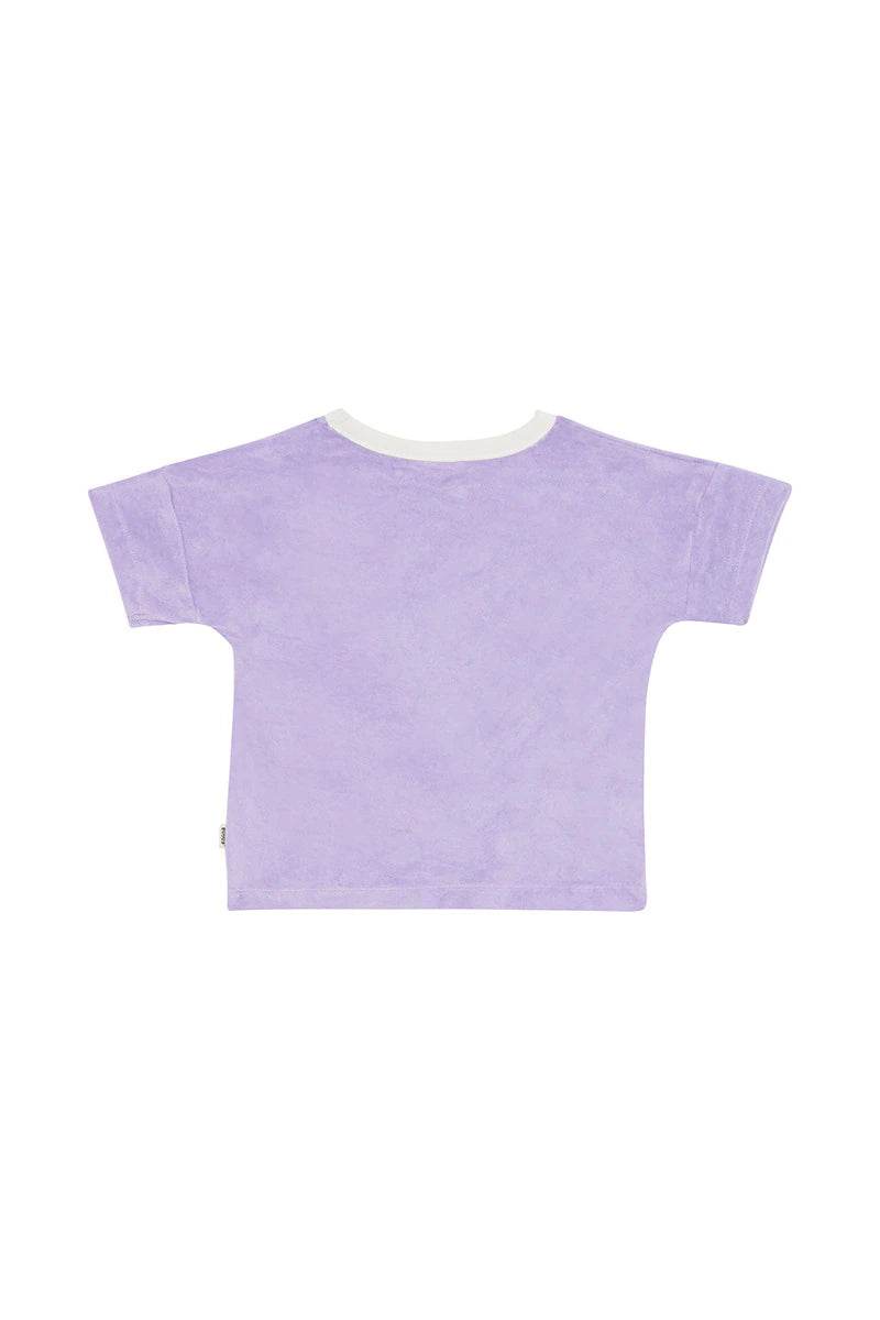 Bonds Kids Terry Towelling Tee - Lilac Ice - Outlet Shop For Kids