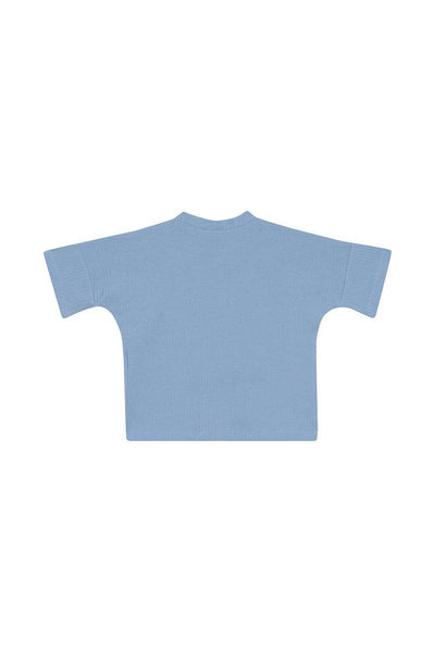 Bonds Kids Wide Rib Tee - Blueberry Cream - Outlet Shop For Kids