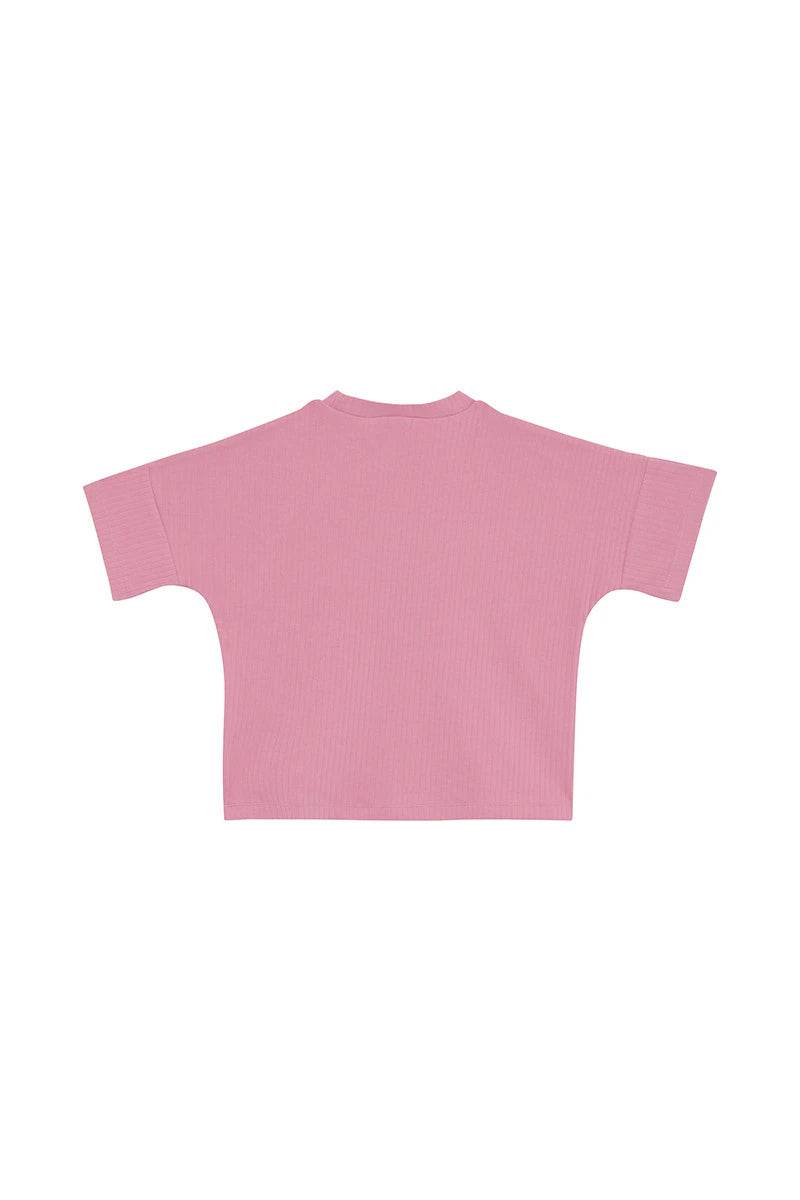 Bonds Kids Wide Rib Tee - Strawberry Milkshake - Outlet Shop For Kids