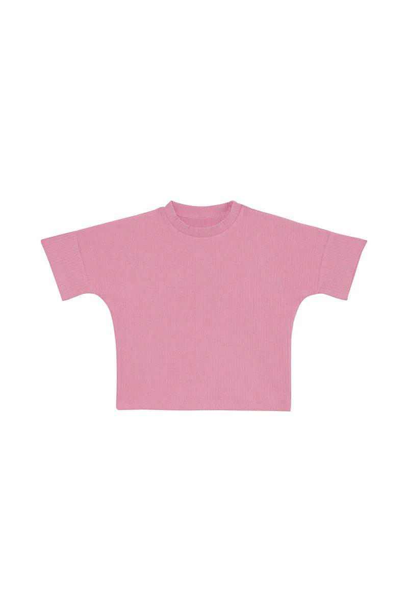 Bonds Kids Wide Rib Tee - Strawberry Milkshake - Outlet Shop For Kids