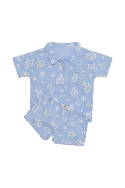 Bonds Kids Woven Sleep Set - Island Oasis Blue - Outlet Shop For Kids