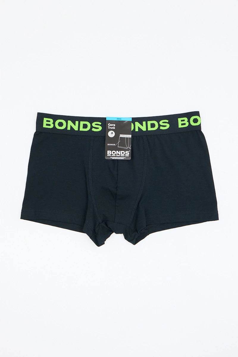 Bonds Men's Core Trunk - Black/Green - Outlet Shop For Kids
