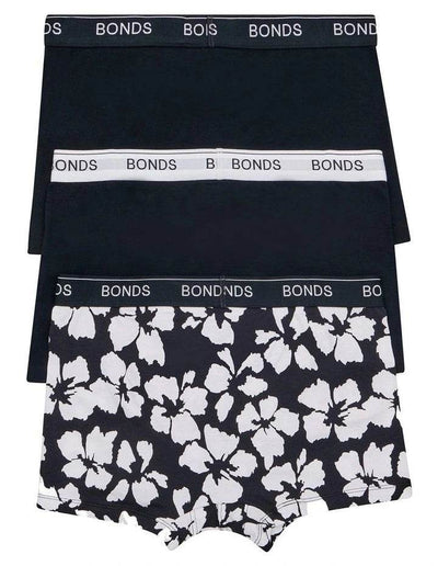 Bonds Men's Guyfront Trunk 3 Pack - Floral Fusion - Outlet Shop For Kids