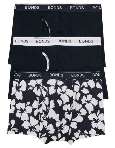 Bonds Men's Guyfront Trunk 3 Pack - Floral Fusion - Outlet Shop For Kids