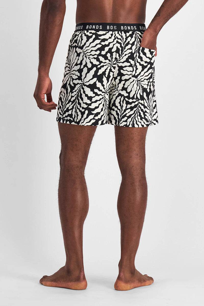 Bonds Men's Sleep Aussie Cotton Short - Wavy Fern - Outlet Shop For Kids