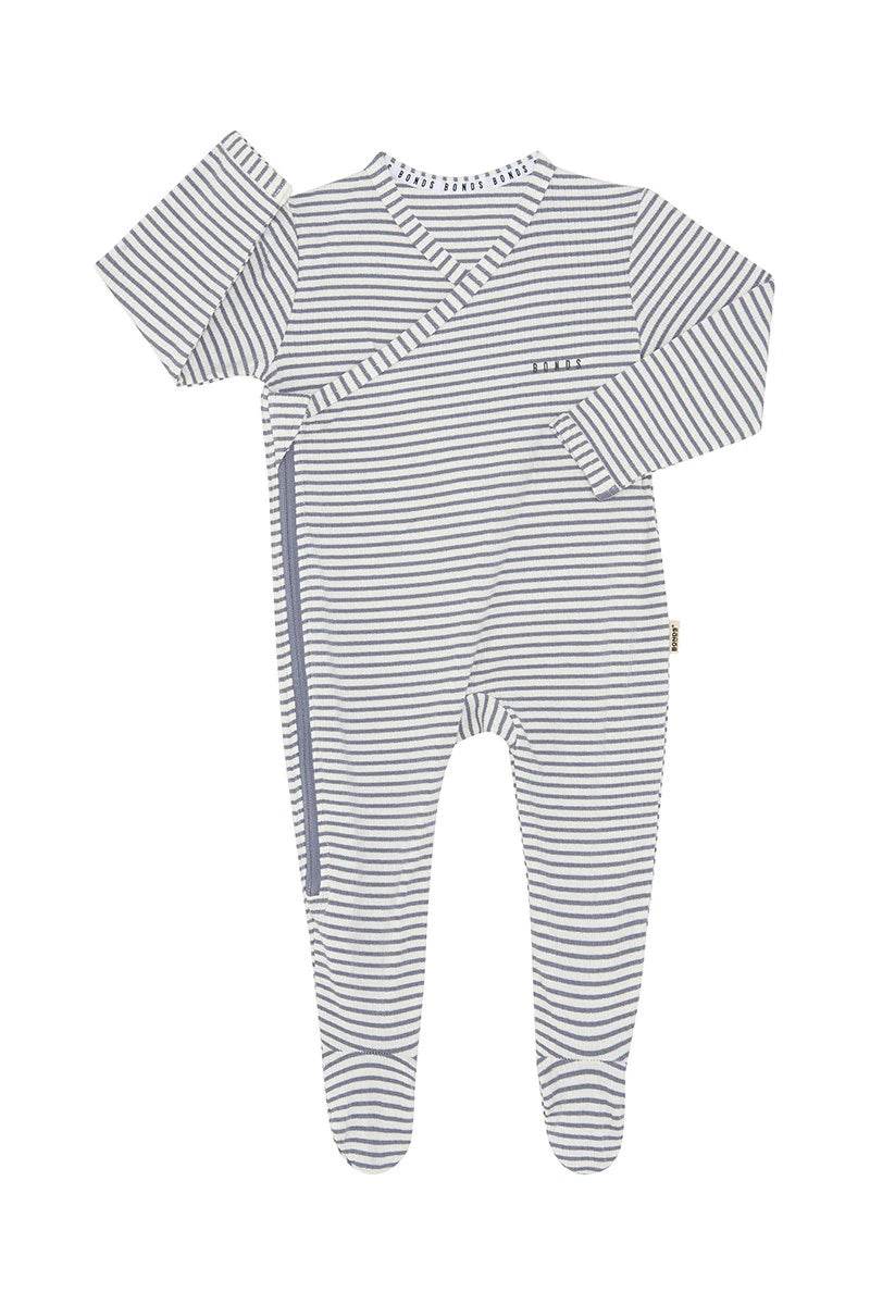 Bonds Newbies Rib Zippy - Paris Purple/Marscarpone - Outlet Shop For Kids