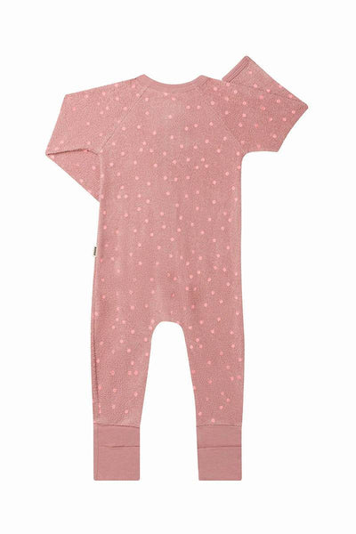 Bonds Poodlette 2 Way Zip Wondersuit - Ditsy Dots Dusty Pink - Outlet Shop For Kids