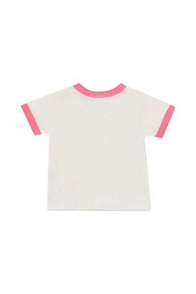 Bonds Ringer Tee - Starry Seaside White/Pink - Outlet Shop For Kids