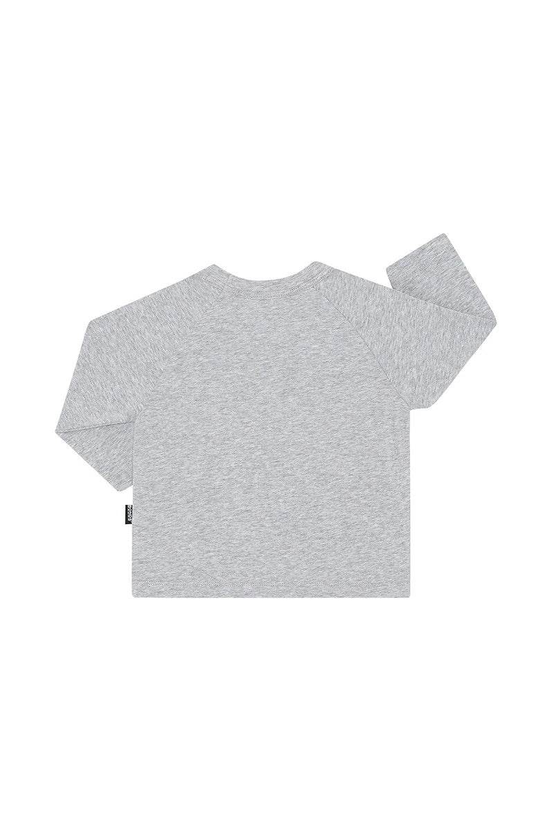 Bonds Roomies Long Sleeve Ringer Tee - New Grey Marle - Outlet Shop For Kids