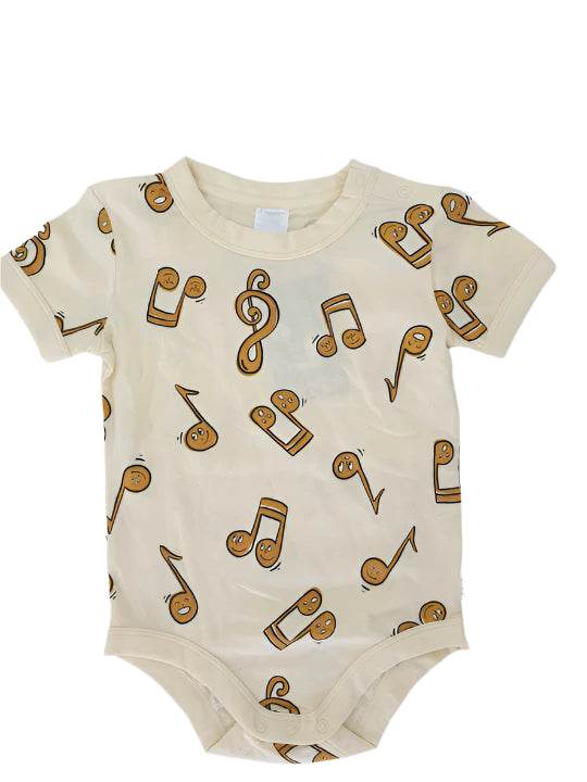 Bonds Roomies Short Sleeve Bodysuit - Sweet Tunes - Outlet Shop For Kids
