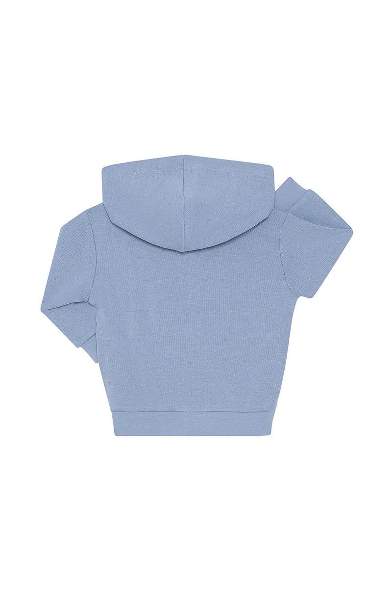 Bonds Tech Sweat Zip Through Hoodie - Mountain Blue - Outlet Shop For Kids