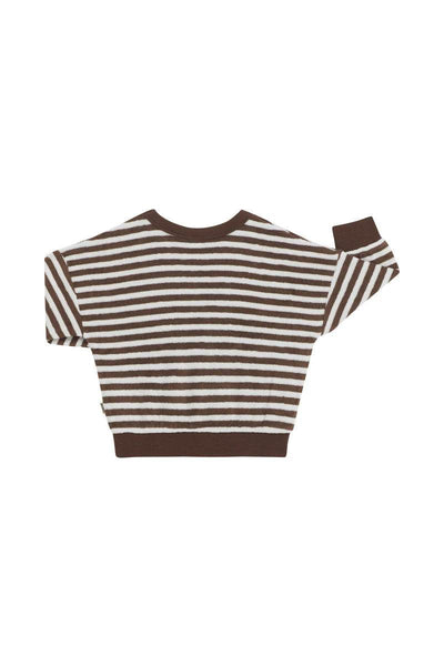 Bonds Terry Pullover - Truffle Stripe - Outlet Shop For Kids