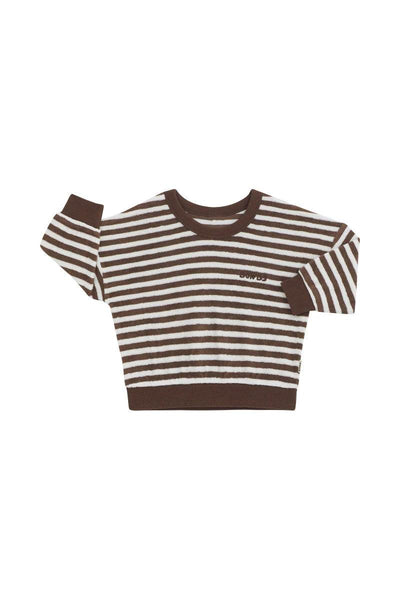 Bonds Terry Pullover - Truffle Stripe - Outlet Shop For Kids