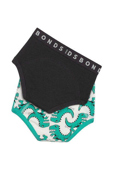 Bonds Whoopsies Toilet Training Undies 2 Pack - Stompy Dino/ La Femme Nikita - Outlet Shop For Kids