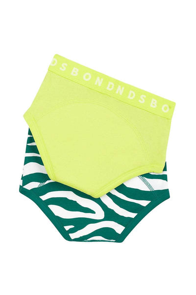 Bonds Whoopsies Toilet Training Undies 2 Pack - Ziggy Zebra/ Lemon Teatree Lime - Outlet Shop For Kids
