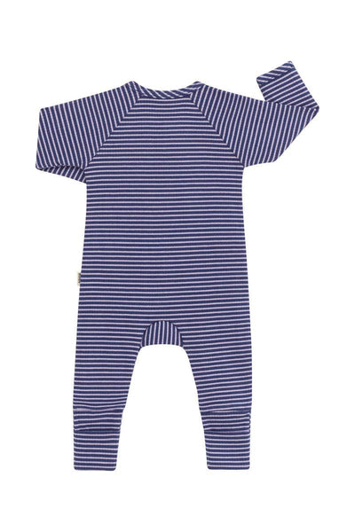 Bonds Wide Needle Rib Coverall - Bastille Blue/Lilac Ice - Outlet Shop For Kids