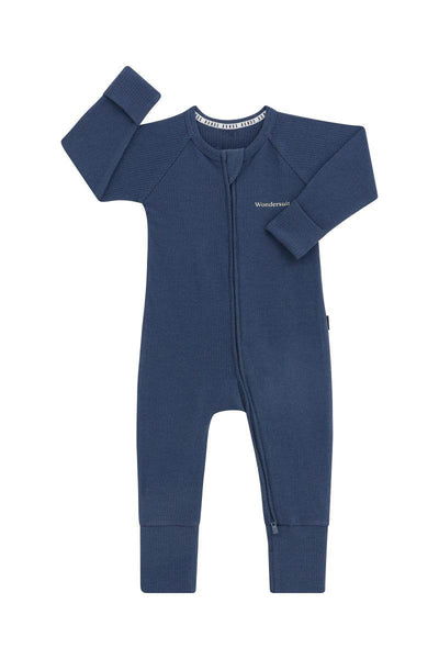 Bonds Wide Needle Rib Zippy - Bastille Blue - Outlet Shop For Kids
