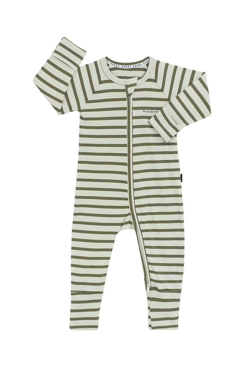 Bonds Wide Needle Rib Zippy - Jungle Camo/Winter Morning - Outlet Shop For Kids