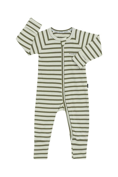Bonds Wide Needle Rib Zippy - Jungle Camo/Winter Morning - Outlet Shop For Kids