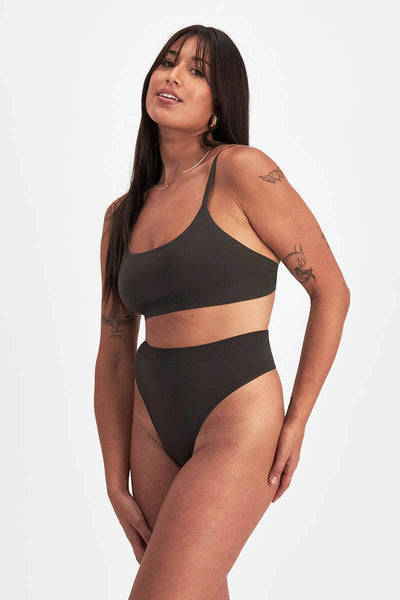 Bonds Womens Bases Seamless Gee - Dusted Black - Outlet Shop For Kids