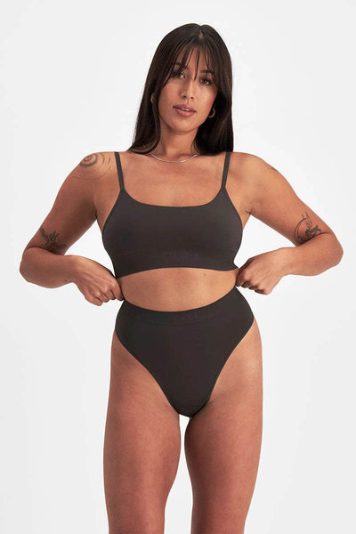 Bonds Womens Bases Seamless Gee - Dusted Black - Outlet Shop For Kids