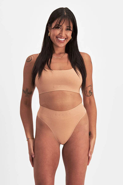 Bonds Womens Bases Seamless String Bikini - Blush Latte - Outlet Shop For Kids