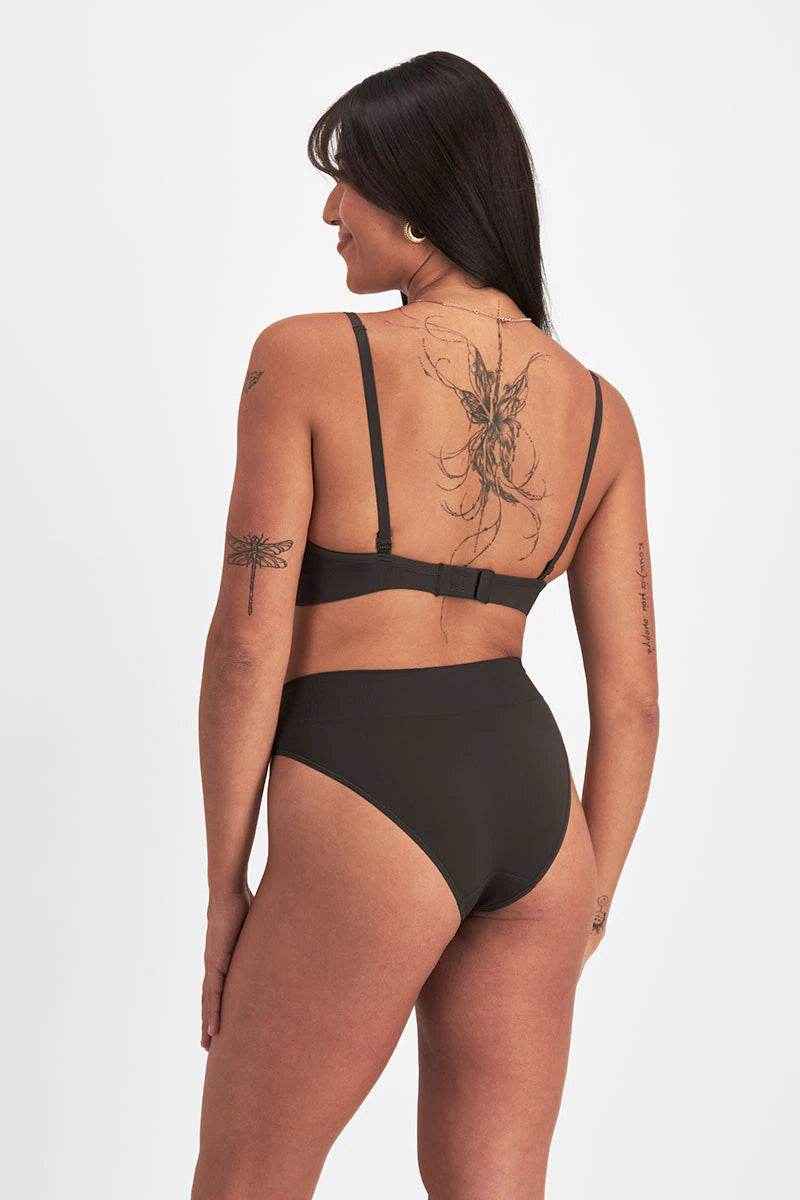 Bonds Womens Bases Seamless String Bikini - Dusted Black - Outlet Shop For Kids