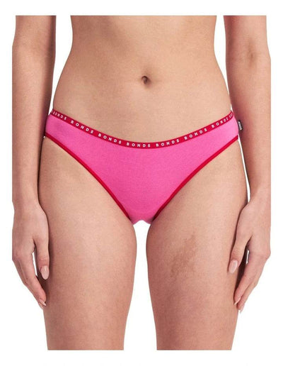 Bonds Womens Hipster Bikini 3 Pack - Red Stripe/Pink/Mascarpone - Outlet Shop For Kids