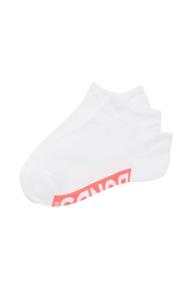 Bonds Womens Logo Cushioned Low Cut Socks 3 Pack - White Pop - Outlet Shop For Kids