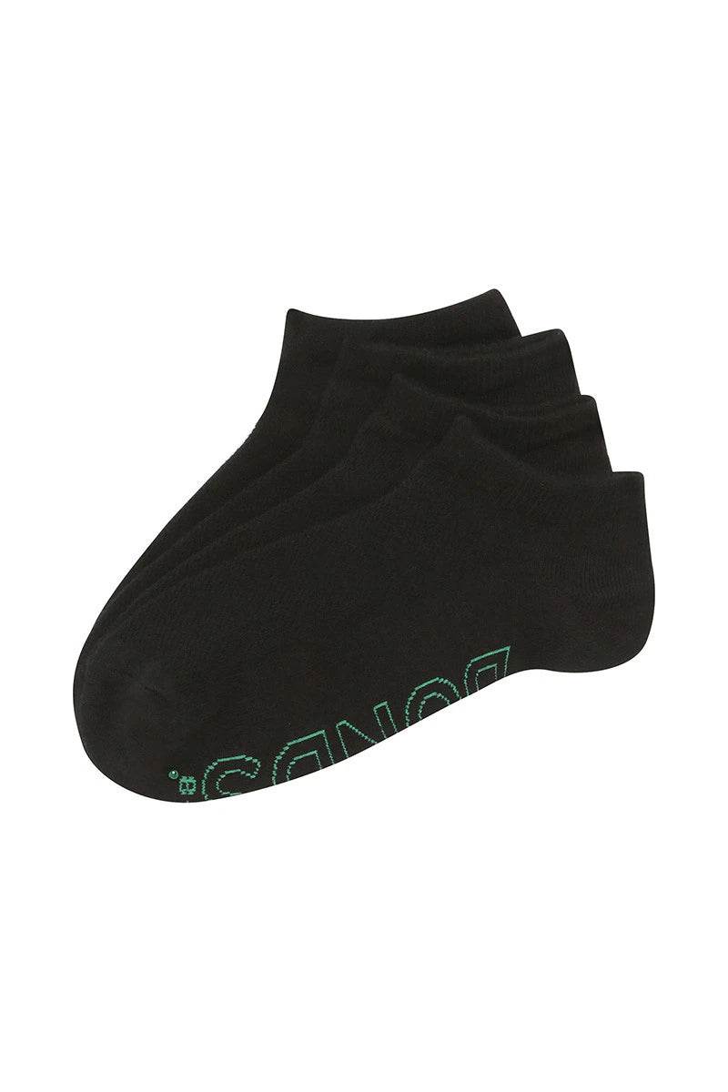 Bonds Women's Logo Light Low Cut Socks 4 Pack - Black Base - Outlet Shop For Kids