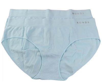 Bonds Women's Seamfree Midi Brief 2 Pack - Calm Blue - Outlet Shop For Kids