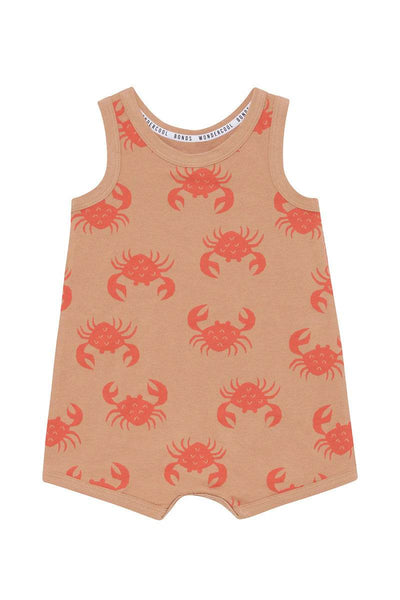 Bonds Wondercool Hot Days Suit - Crabby Crab Natural - Outlet Shop For Kids