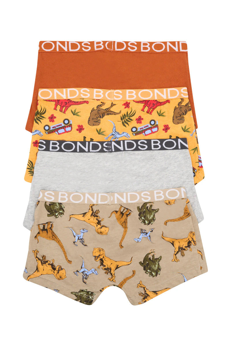 Bonds X Jurassic Park Boys Trunk 4 Pack - Incoming Dino