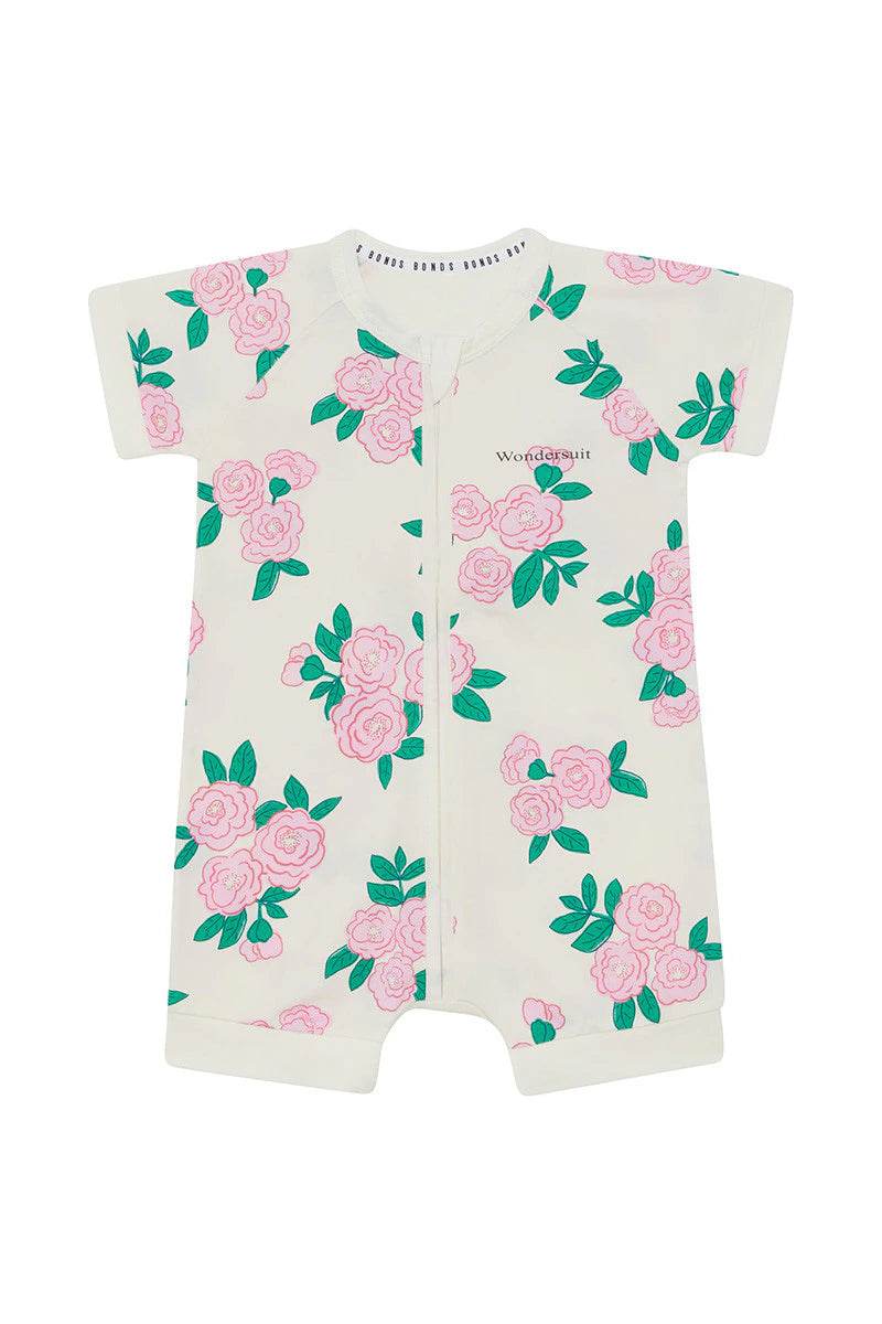 Bonds Zip Romper - Blossom Breeze White - Outlet Shop For Kids