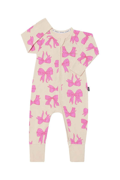 Bonds Zip Wondersuit - Bow-Tiful Bows Pink - Outlet Shop For Kids
