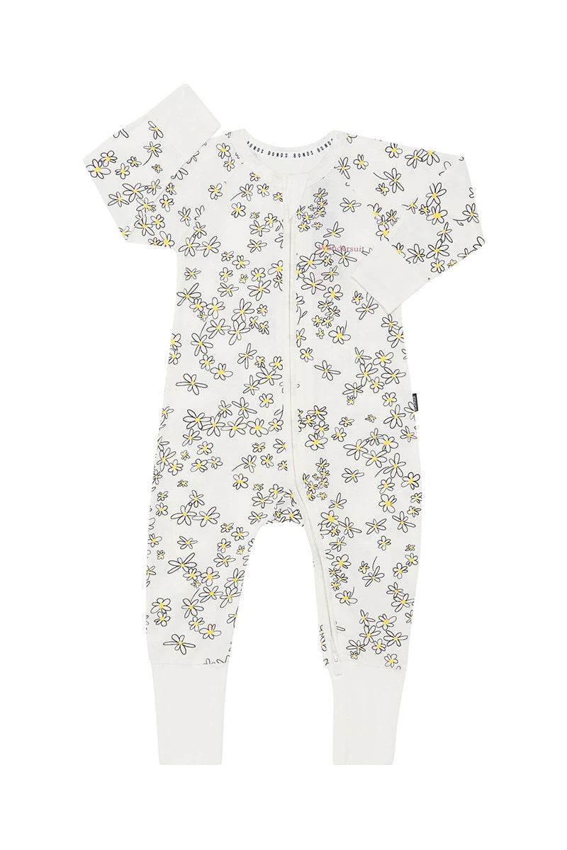 Bonds Zip Wondersuit - Field Of Daisies Marscarpone - Outlet Shop For Kids