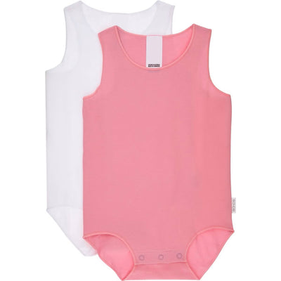 Bonds Value Singletsuit 2 Pack - Pink/White