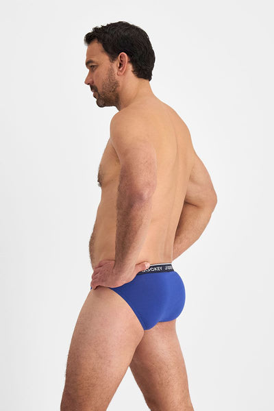 Jockey Men's Cotton Briefs 4 Pack - Navy/Blue