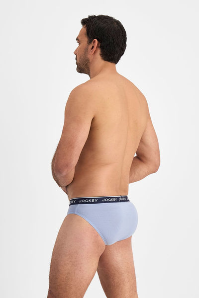 Jockey Men's Cotton Briefs 4 Pack - Navy/Blue