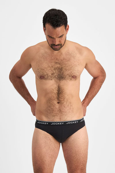 Jockey Men's 4 Pack Brief - Grey/Black/Charcoal