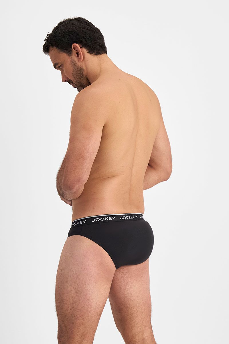 Jockey Men's 4 Pack Brief - Grey/Black/Charcoal