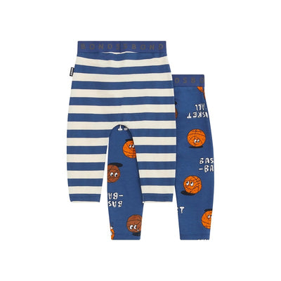 Bonds Roomies Legging 2 Pack - Bounce Club/Rugby Stripe