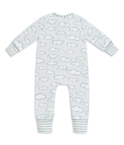 Love To Dream Long Sleeve Footless Romper - Grey Daydream